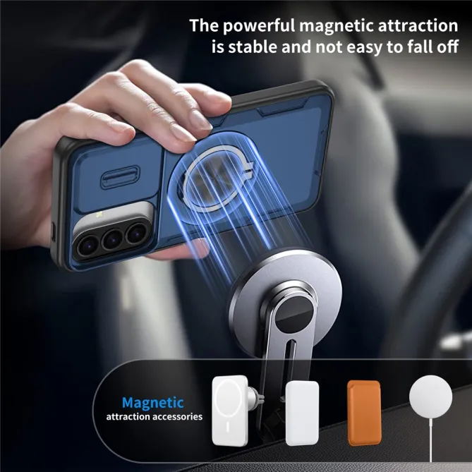 Coque Samsung Galaxy A27 / A37 Magnétique avec Anneau & Cache Caméra