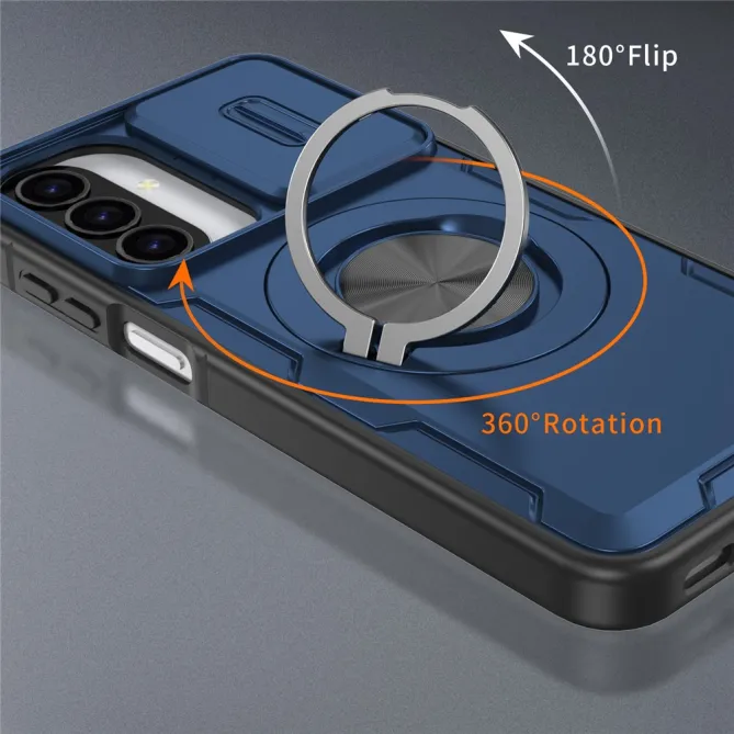Coque Samsung Galaxy A27 / A37 Magnétique avec Anneau & Cache Caméra
