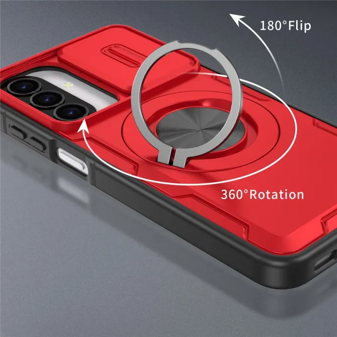 Coque Samsung Galaxy A27 / A37 Magnétique avec Anneau & Cache Caméra
