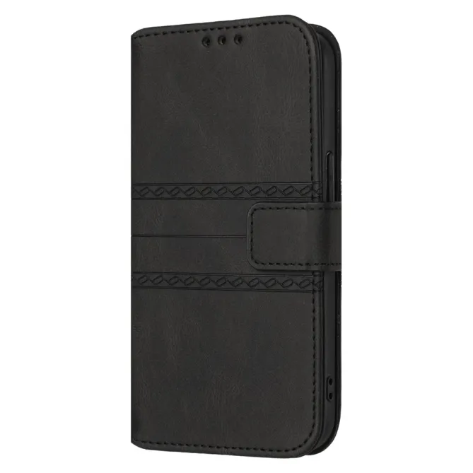 Housse Samsung Galaxy A27 Portefeuille Mélia Motif Gravé & Lanière