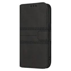 Housse Samsung Galaxy A27 Portefeuille Mélia Motif Gravé & Lanière