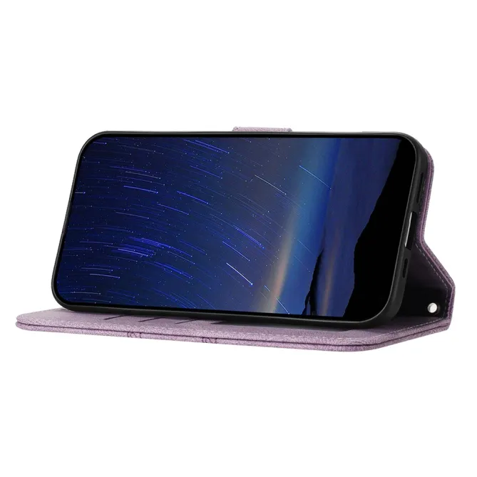 Housse Samsung Galaxy A27 Portefeuille Mélia Motif Gravé & Lanière