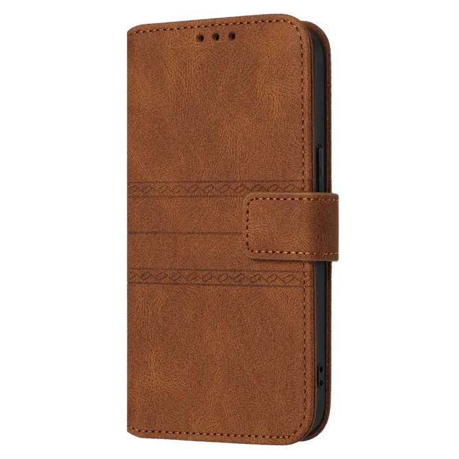 Housse Samsung Galaxy A27 Portefeuille Mélia Motif Gravé & Lanière