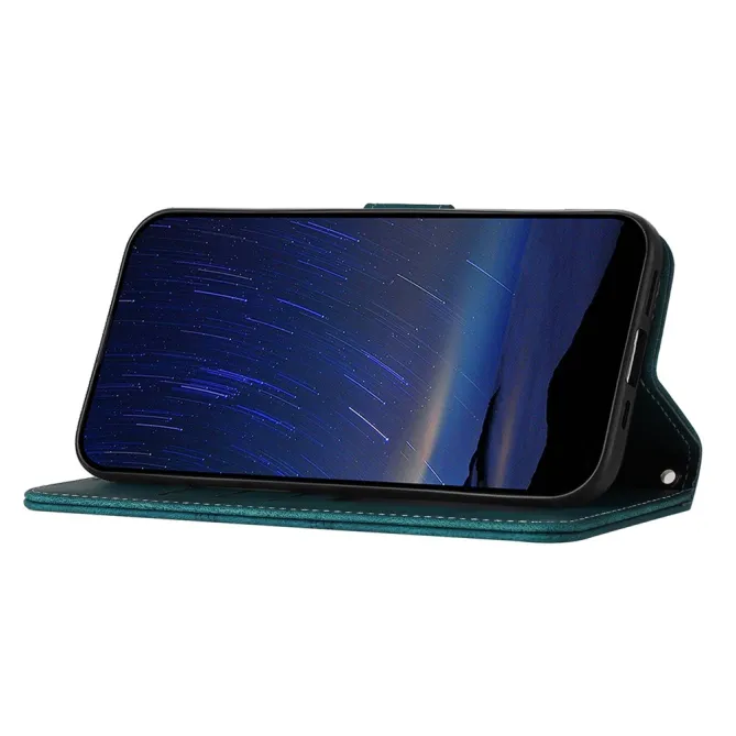 Housse Samsung Galaxy A27 Portefeuille Mélia Motif Gravé & Lanière