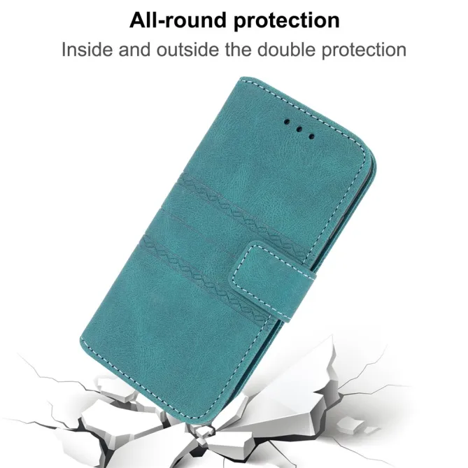 Housse Samsung Galaxy A27 Portefeuille Mélia Motif Gravé & Lanière