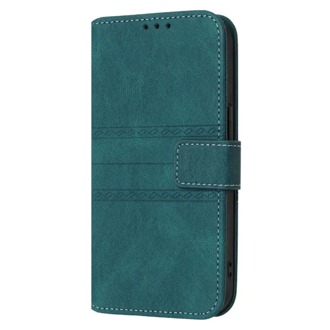 Housse Samsung Galaxy A27 Portefeuille Mélia Motif Gravé & Lanière
