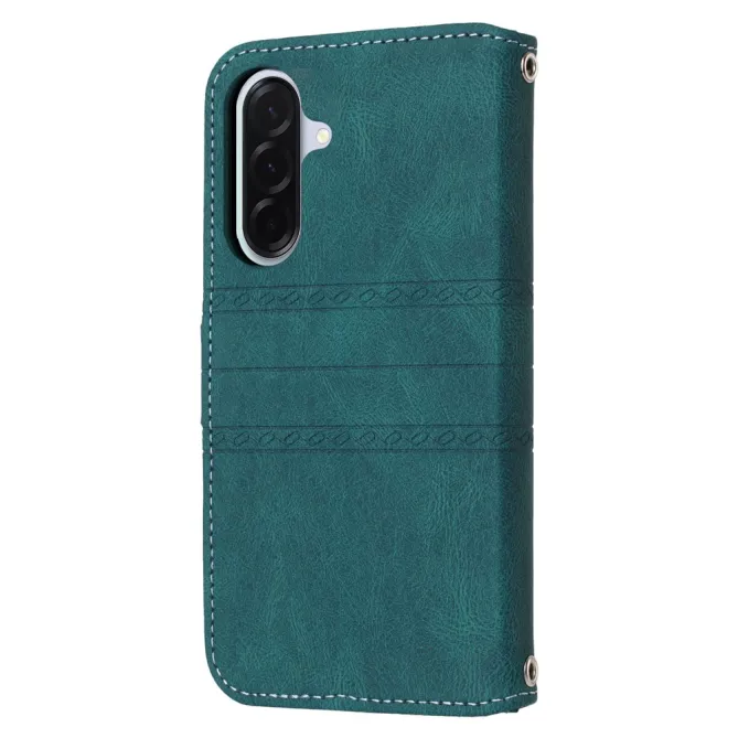 Housse Samsung Galaxy A27 Portefeuille Mélia Motif Gravé & Lanière