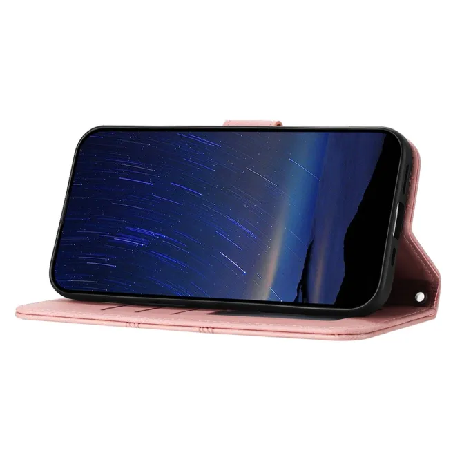 Housse Samsung Galaxy A27 Portefeuille Mélia Motif Gravé & Lanière