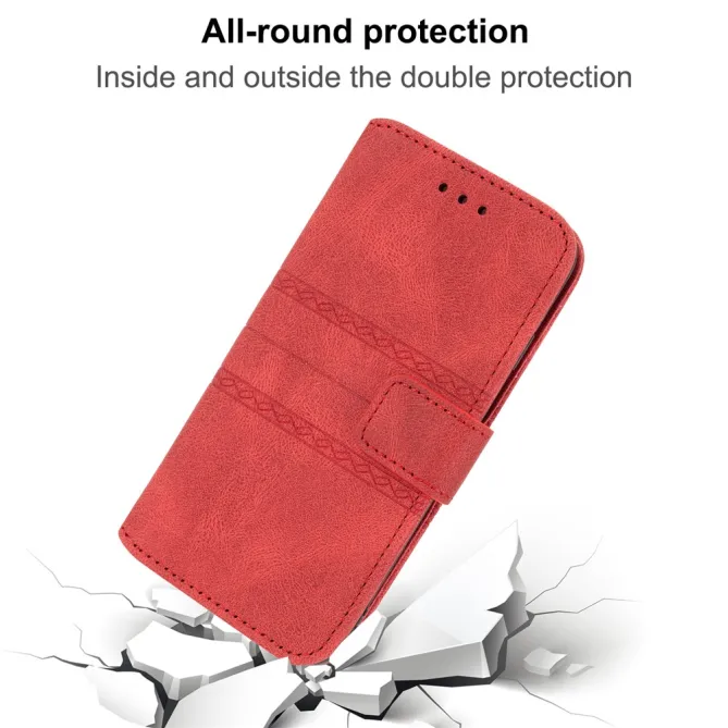 Housse Samsung Galaxy A27 Portefeuille Mélia Motif Gravé & Lanière
