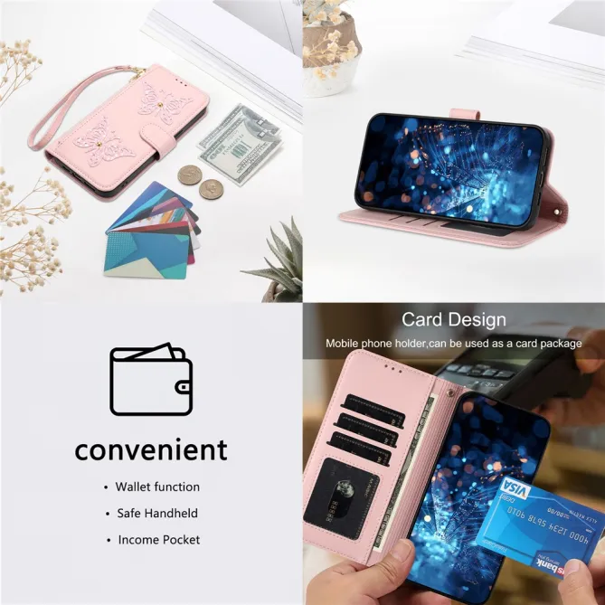 Housse Samsung Galaxy A27 Papillonia avec Lanière
