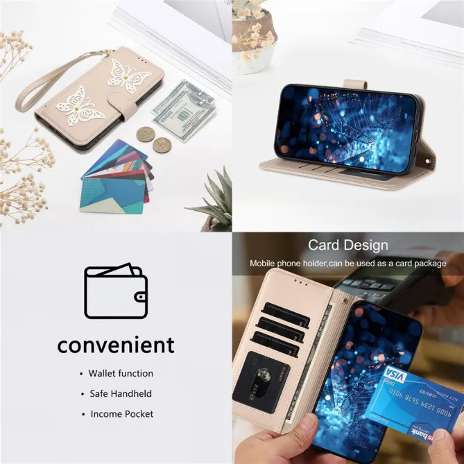 Housse Samsung Galaxy A27 Papillonia avec Lanière
