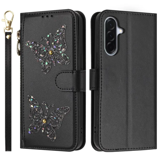Housse Samsung Galaxy A27 Papillonia avec Lanière