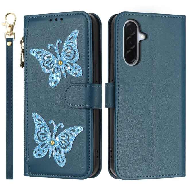 Housse Samsung Galaxy A27 Papillonia avec Lanière