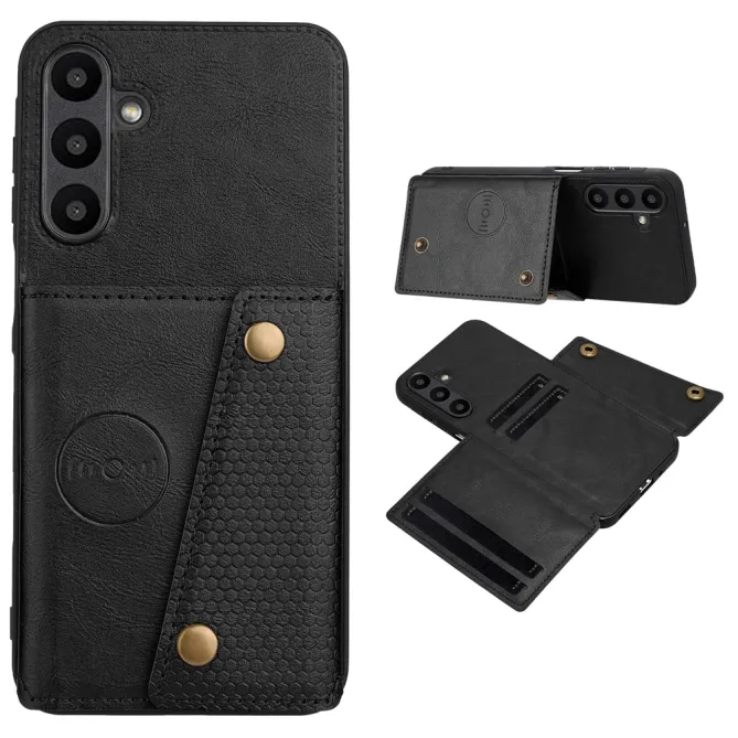 Coque Samsung Galaxy A27 Effet Cuir Porte-Cartes Béquille