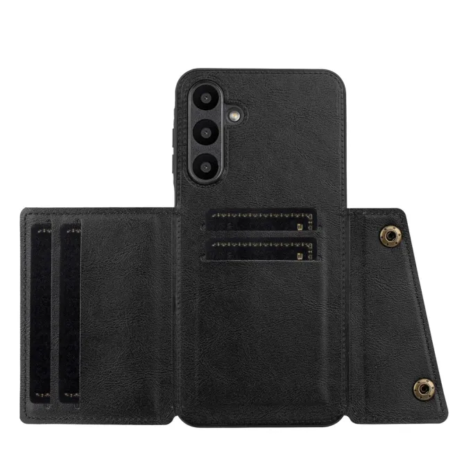 Coque Samsung Galaxy A27 Effet Cuir Porte-Cartes Béquille