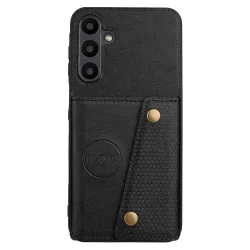 Coque Samsung Galaxy A27 Effet Cuir Porte-Cartes Béquille