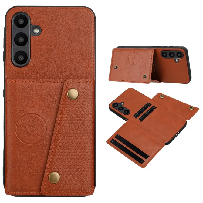 Coque Samsung Galaxy A27 Effet Cuir Porte-Cartes Béquille