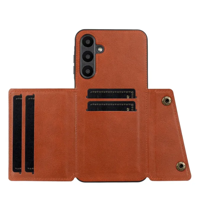 Coque Samsung Galaxy A27 Effet Cuir Porte-Cartes Béquille