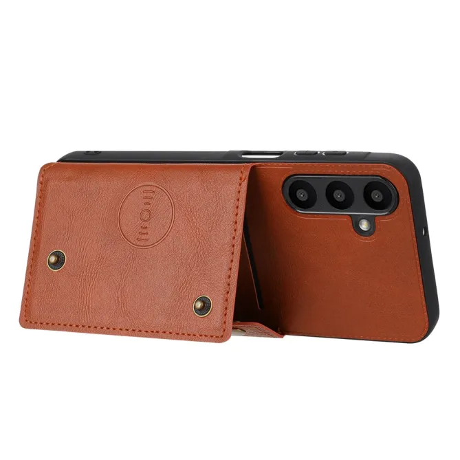 Coque Samsung Galaxy A27 Effet Cuir Porte-Cartes Béquille