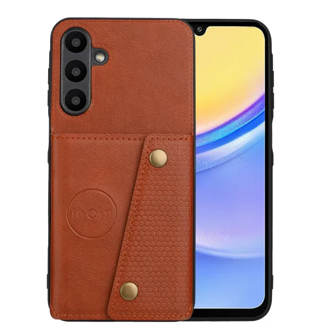 Coque Samsung Galaxy A27 Effet Cuir Porte-Cartes Béquille