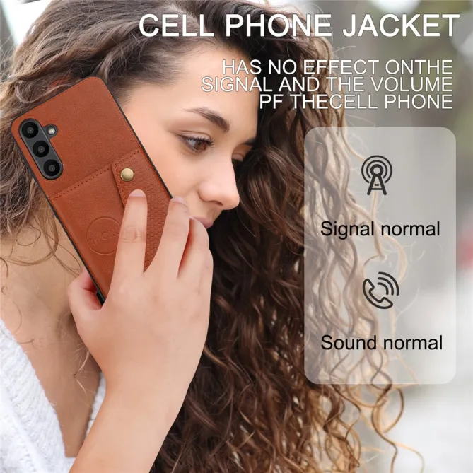 Coque Samsung Galaxy A27 Effet Cuir Porte-Cartes Béquille