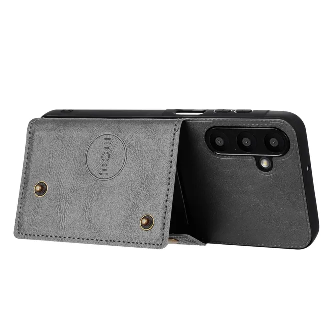 Coque Samsung Galaxy A27 Effet Cuir Porte-Cartes Béquille