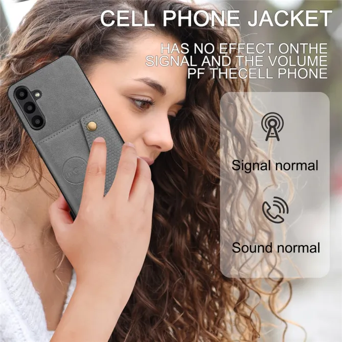 Coque Samsung Galaxy A27 Effet Cuir Porte-Cartes Béquille