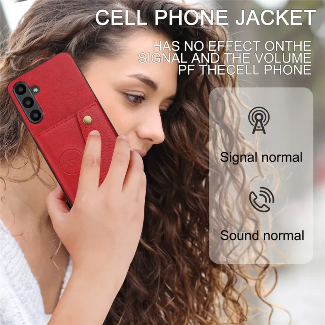 Coque Samsung Galaxy A27 Effet Cuir Porte-Cartes Béquille