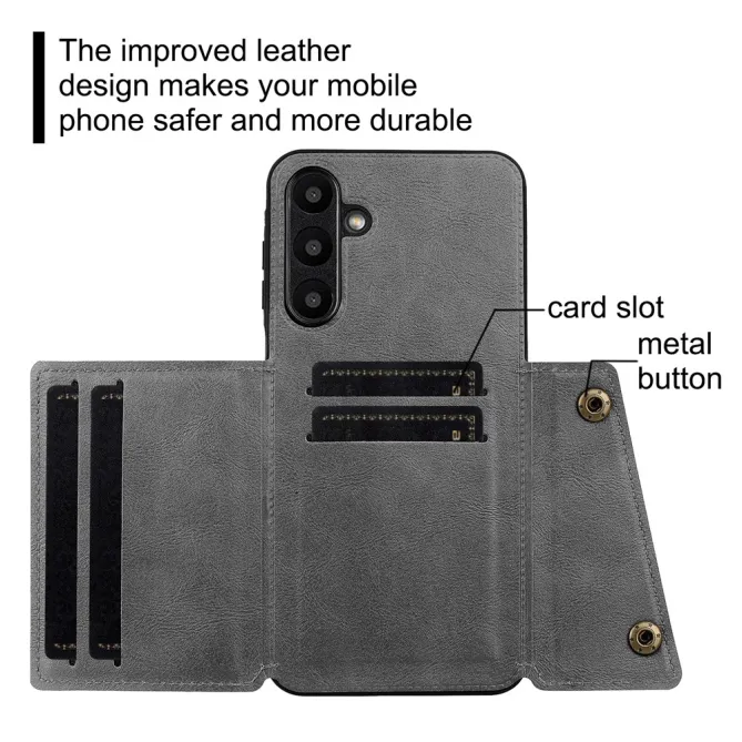 Coque Samsung Galaxy A27 Effet Cuir Porte-Cartes Béquille