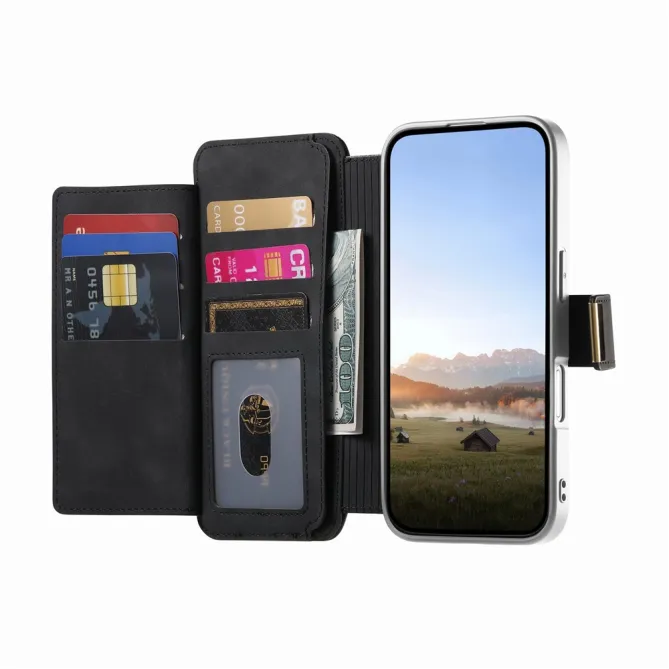 Housse Samsung Galaxy A27 Coque Détachable RFID Anneau et Poche Zippée
