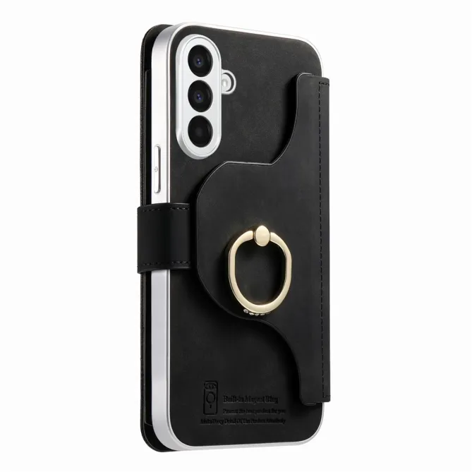 Housse Samsung Galaxy A27 Coque Détachable RFID Anneau et Poche Zippée
