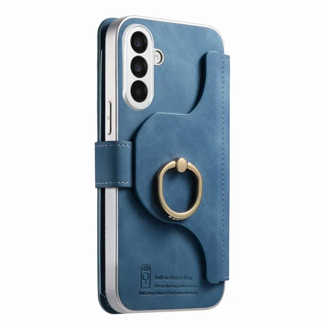 Housse Samsung Galaxy A27 Coque Détachable RFID Anneau et Poche Zippée