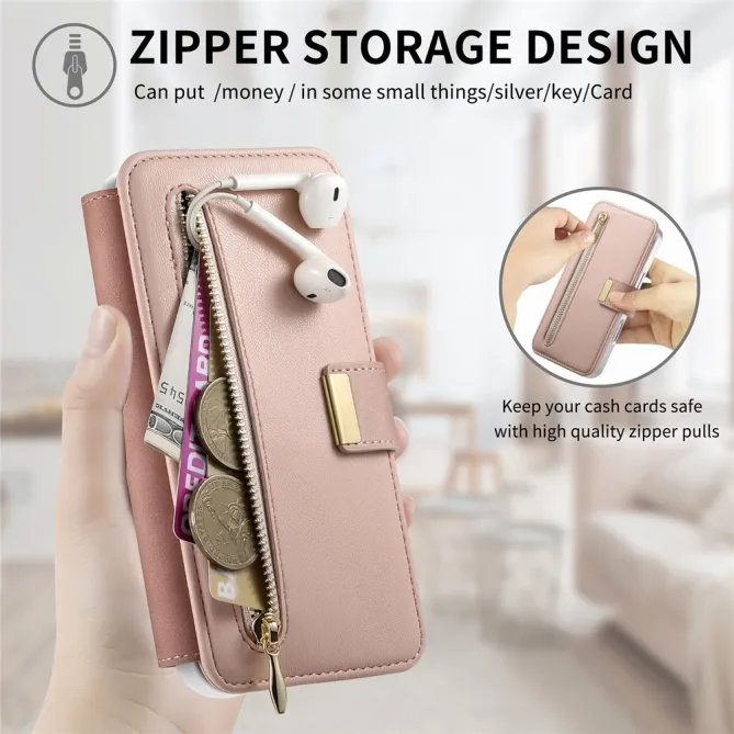 Housse Samsung Galaxy A27 Coque Détachable RFID Anneau et Poche Zippée