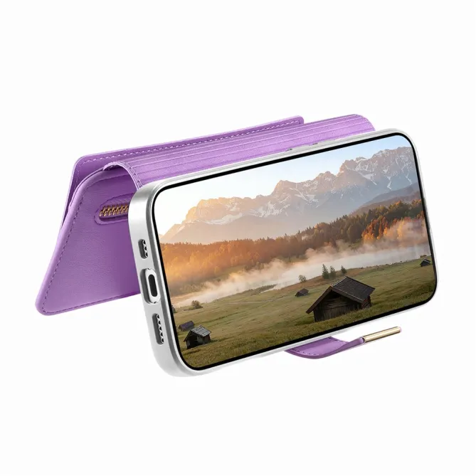 Housse Samsung Galaxy A27 Coque Détachable RFID Anneau et Poche Zippée