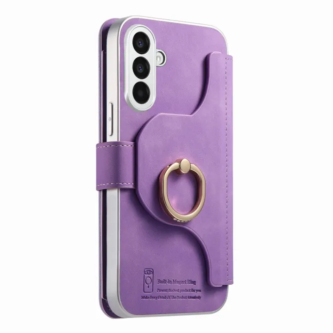 Housse Samsung Galaxy A27 Coque Détachable RFID Anneau et Poche Zippée
