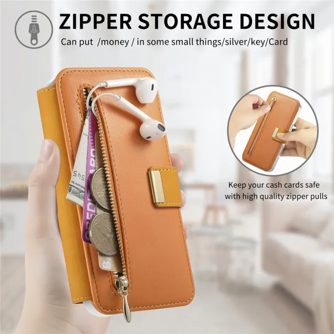 Housse Samsung Galaxy A27 Coque Détachable RFID Anneau et Poche Zippée