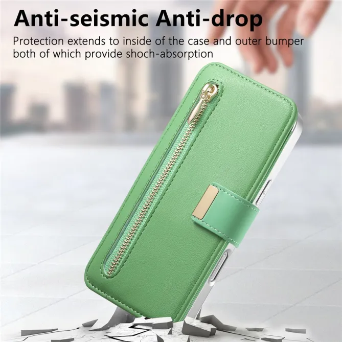 Housse Samsung Galaxy A27 Coque Détachable RFID Anneau et Poche Zippée
