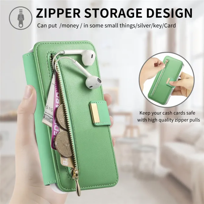 Housse Samsung Galaxy A27 Coque Détachable RFID Anneau et Poche Zippée