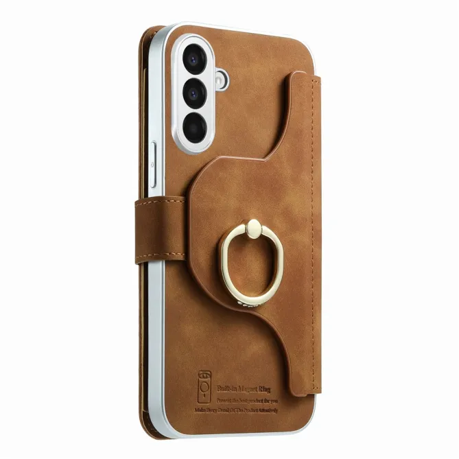 Housse Samsung Galaxy A27 Coque Détachable RFID Anneau et Poche Zippée