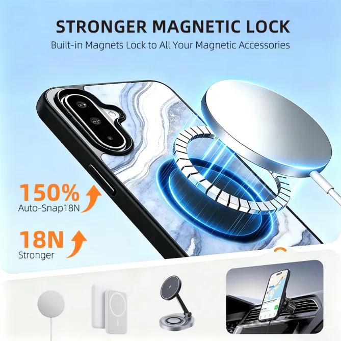 Coque Samsung Galaxy A27 Effet Marbre Magnétique