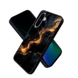 Coque Samsung Galaxy A27 Effet Marbre Or Magnétique