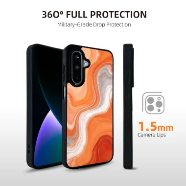 Coque Samsung Galaxy A27 Effet Marbre Vagues Magnétique