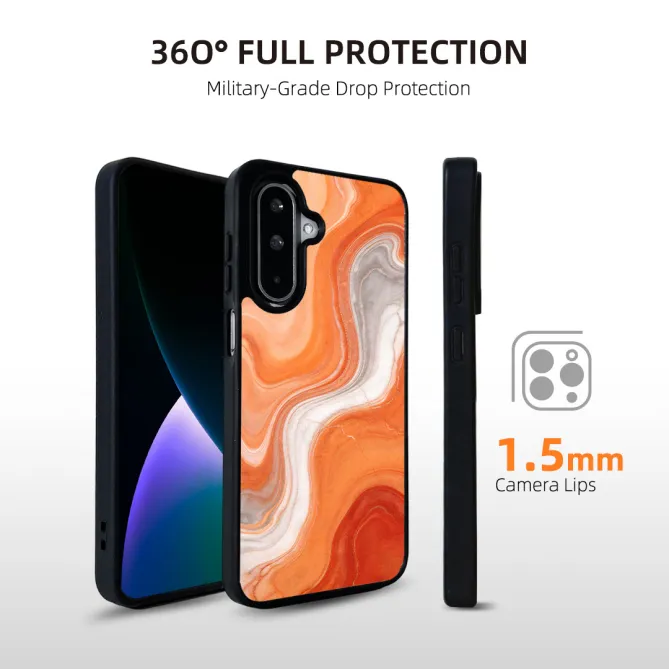 Coque Samsung Galaxy A27 Effet Marbre Vagues Magnétique