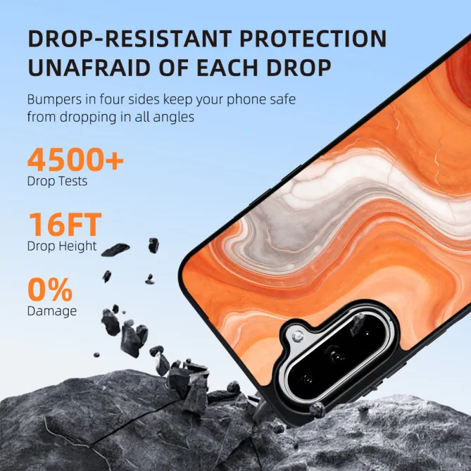 Coque Samsung Galaxy A27 Effet Marbre Vagues Magnétique