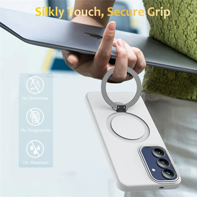Coque Samsung Galaxy A27 Magnétique Anneau Béquille Rotatif