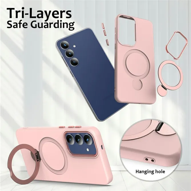 Coque Samsung Galaxy A27 Magnétique Anneau Béquille Rotatif