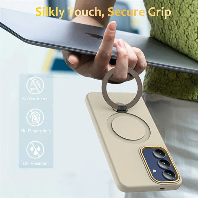 Coque Samsung Galaxy A27 Magnétique Anneau Béquille Rotatif