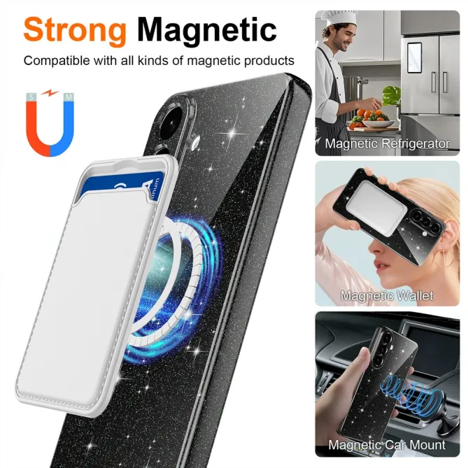 Coque Samsung Galaxy A27 Paillettes Magnétique avec Dragonne
