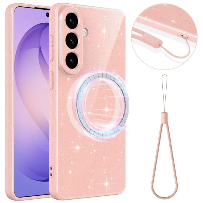Coque Samsung Galaxy A27 Paillettes Magnétique avec Dragonne