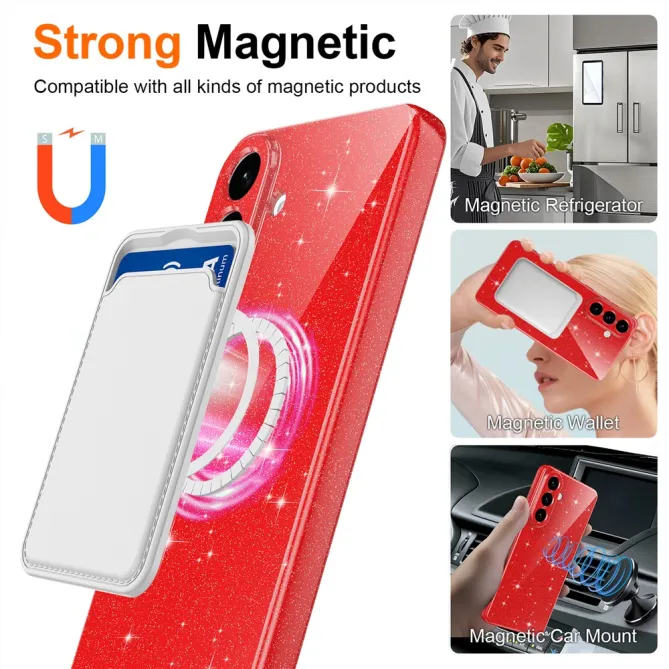 Coque Samsung Galaxy A27 Paillettes Magnétique avec Dragonne